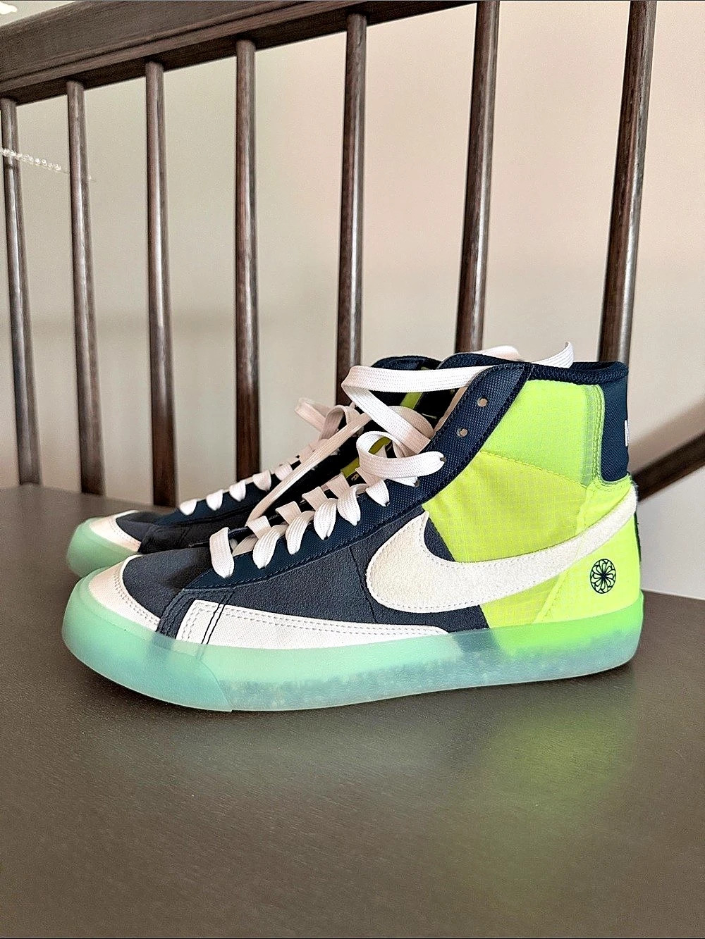 Nike Blazer Mid '77 Next Nature Mint Green Sneakers Black & Green